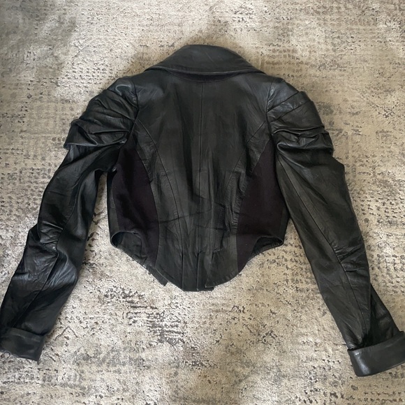 Religion Victorian style leather jacket - Picture 5 of 11